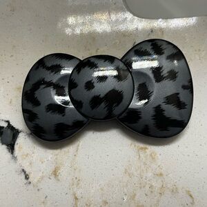 Y2K Hello Kitty Bow Leopard Print Double Mirror Compact